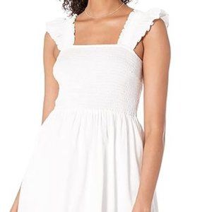 Amazon The Drop Ruffled-Shoulder Smocked Midi Dress